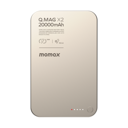 MOMAX Q.MAG X2 20000mAh GEN2 MAGSAFE WIRELESS POWER BANK
