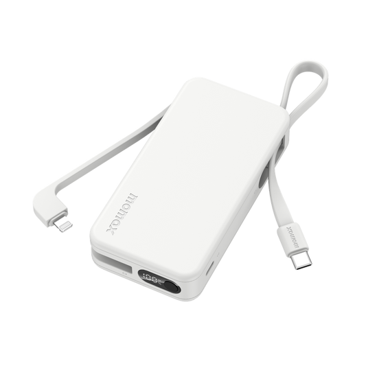MOMAX 1-POWER VITAL+ 10000mAh POWER BANK WITH BUILT IN USB-C & LIGHTNING CABLE