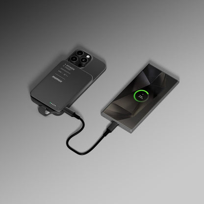 Momax 1-power F.pass+ 5000mah Power Bank With Built-in Cable & Magnetic Attachment