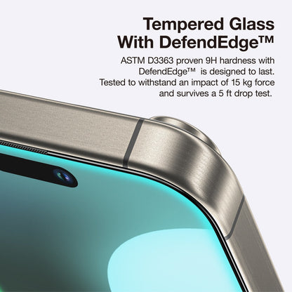 AMAZING THING IPHONE 16 SERIES 2.75D FULLY COVERED DUST FILTER TITAN GLASS CLEAR