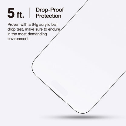 AMAZING THING IPHONE 16 SERIES 2.75D FULLY COVERED DUST FILTER TITAN GLASS CLEAR