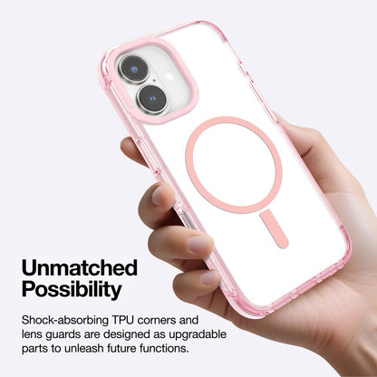 AMAZINGTHING OMNI MAGSAFE DROP PROOF CASE FOR IPHONE 16 SERIES - PINK