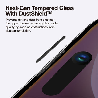 AMAZING THING IPHONE 16 SERIES 2.75D FULLY COVERED DUST FILTER TITAN PRIVACY GLASS