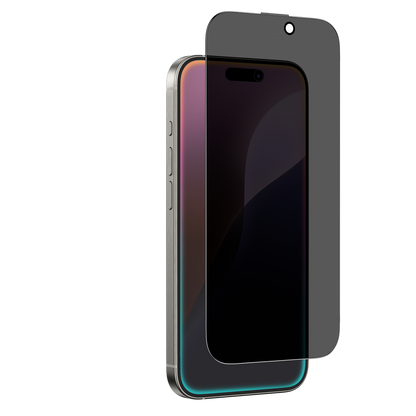 AMAZING THING IPHONE 16 SERIES 2.75D FULLY COVERED DUST FILTER TITAN PRIVACY GLASS