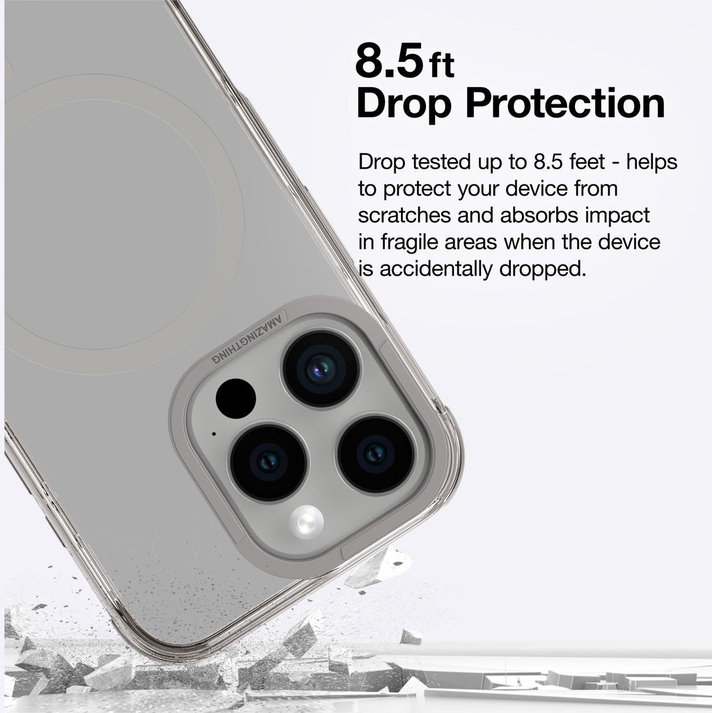 AMAZINGTHING OMNI MAGSAFE DROP PROOF CASE FOR IPHONE 16 SERIES - GREY