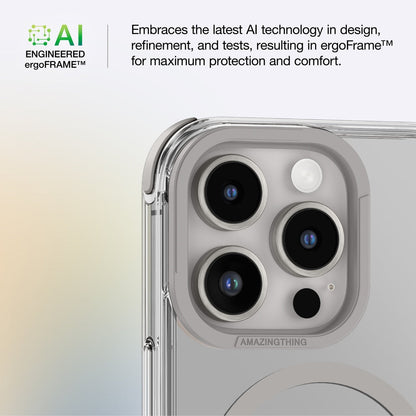 AMAZINGTHING OMNI MAGSAFE DROP PROOF CASE FOR IPHONE 16 SERIES - GREY
