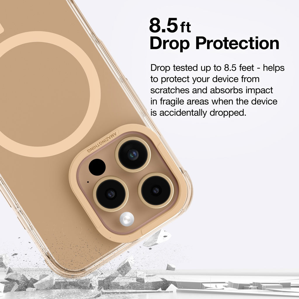 AMAZINGTHING OMNI MAGSAFE DROP PROOF CASE FOR IPHONE 16 SERIES - ROSE GOLD