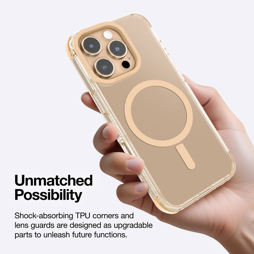 AMAZINGTHING OMNI MAGSAFE DROP PROOF CASE FOR IPHONE 16 SERIES - ROSE GOLD
