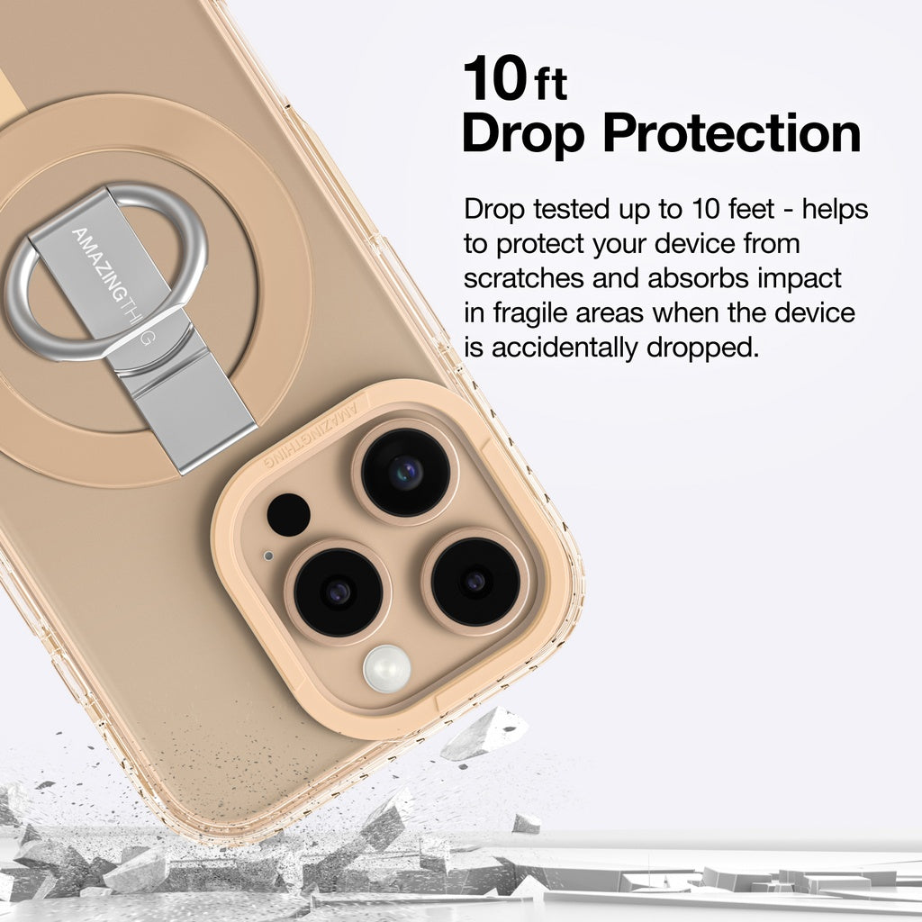 AMAZING THING TITAN PRO MAG GRIP DROP PROOF CASE FOR IPHONE 16 SERIES - ROSE GOLD
