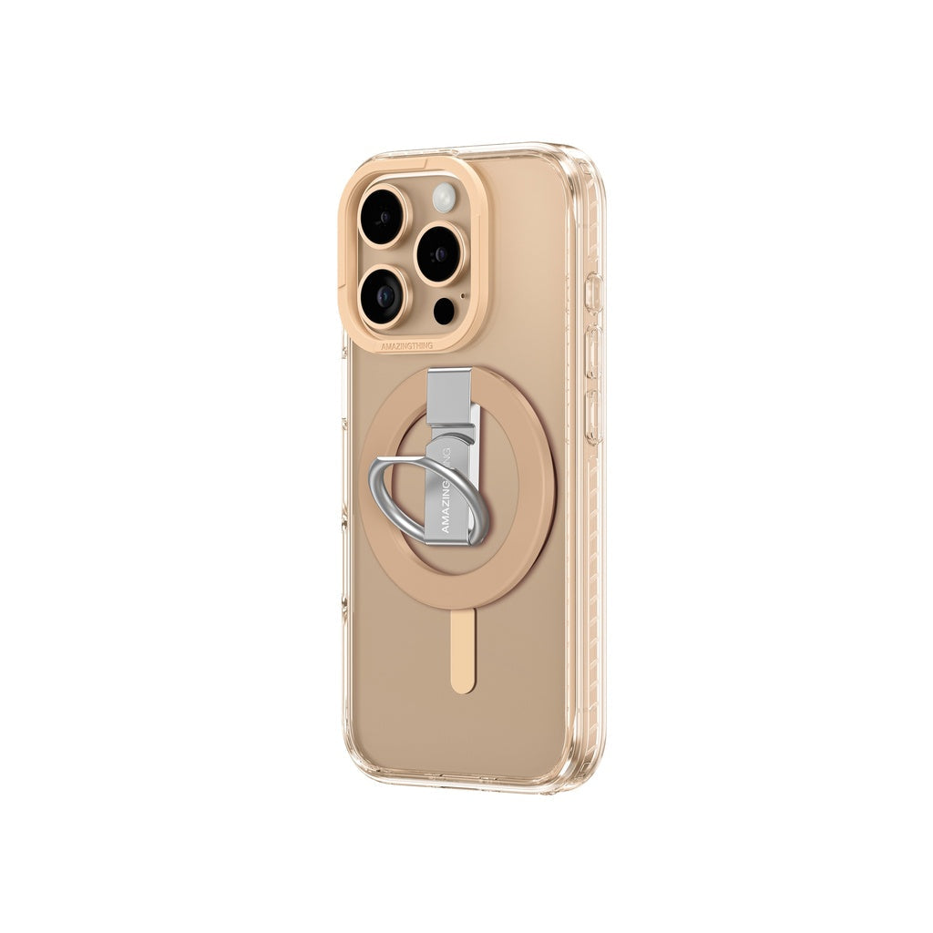 AMAZING THING TITAN PRO MAG GRIP DROP PROOF CASE FOR IPHONE 16 SERIES - ROSE GOLD