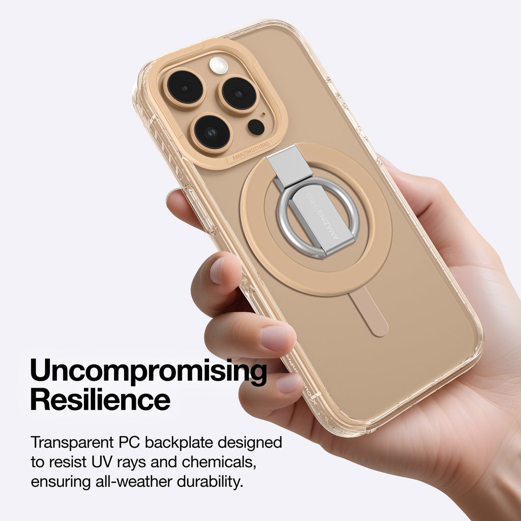 AMAZING THING TITAN PRO MAG GRIP DROP PROOF CASE FOR IPHONE 16 SERIES - ROSE GOLD
