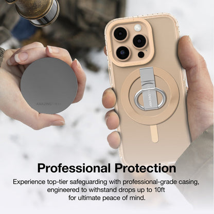 AMAZING THING TITAN PRO MAG GRIP DROP PROOF CASE FOR IPHONE 16 SERIES - ROSE GOLD