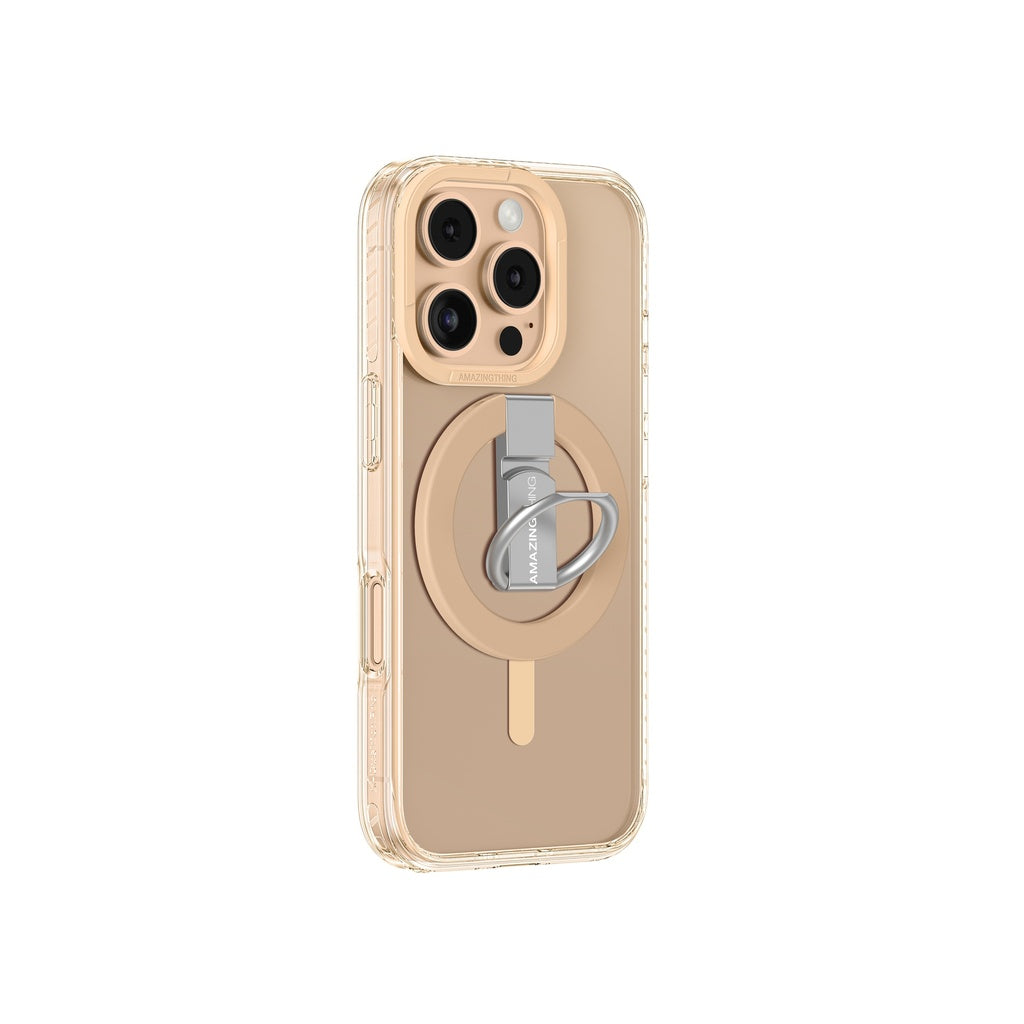 AMAZING THING TITAN PRO MAG GRIP DROP PROOF CASE FOR IPHONE 16 SERIES - ROSE GOLD