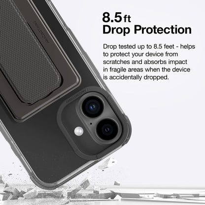 AMAZINGTHING OMNI MAGSAFE DROP PROOF CASE WITH STAND FOR IPHONE 16 SERIES - BLACK