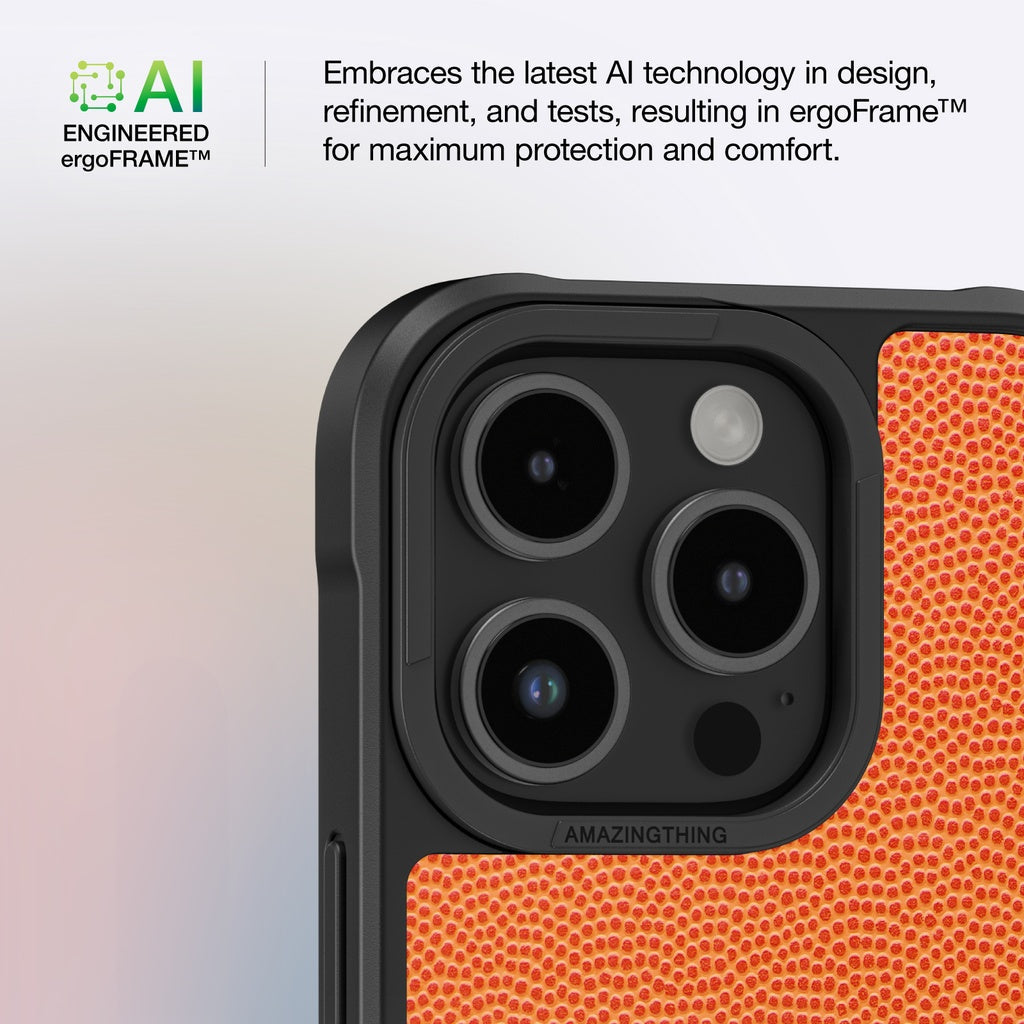 AMAZINGTHING GLAMOUR MAGSAFE DROP PROOF CASE FOR IPHONE 16 SERIES - ORANGE