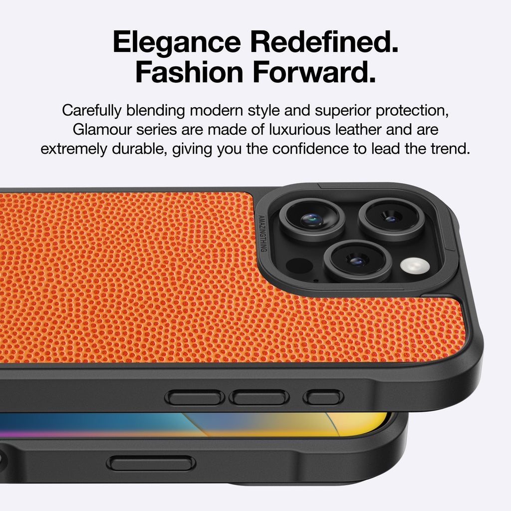 AMAZINGTHING GLAMOUR MAGSAFE DROP PROOF CASE FOR IPHONE 16 SERIES - ORANGE