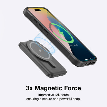 AMAZINGTHING GLAMOUR MAGSAFE DROP PROOF CASE WITH WALLET STAND FOR IPHONE 16 SERIES
