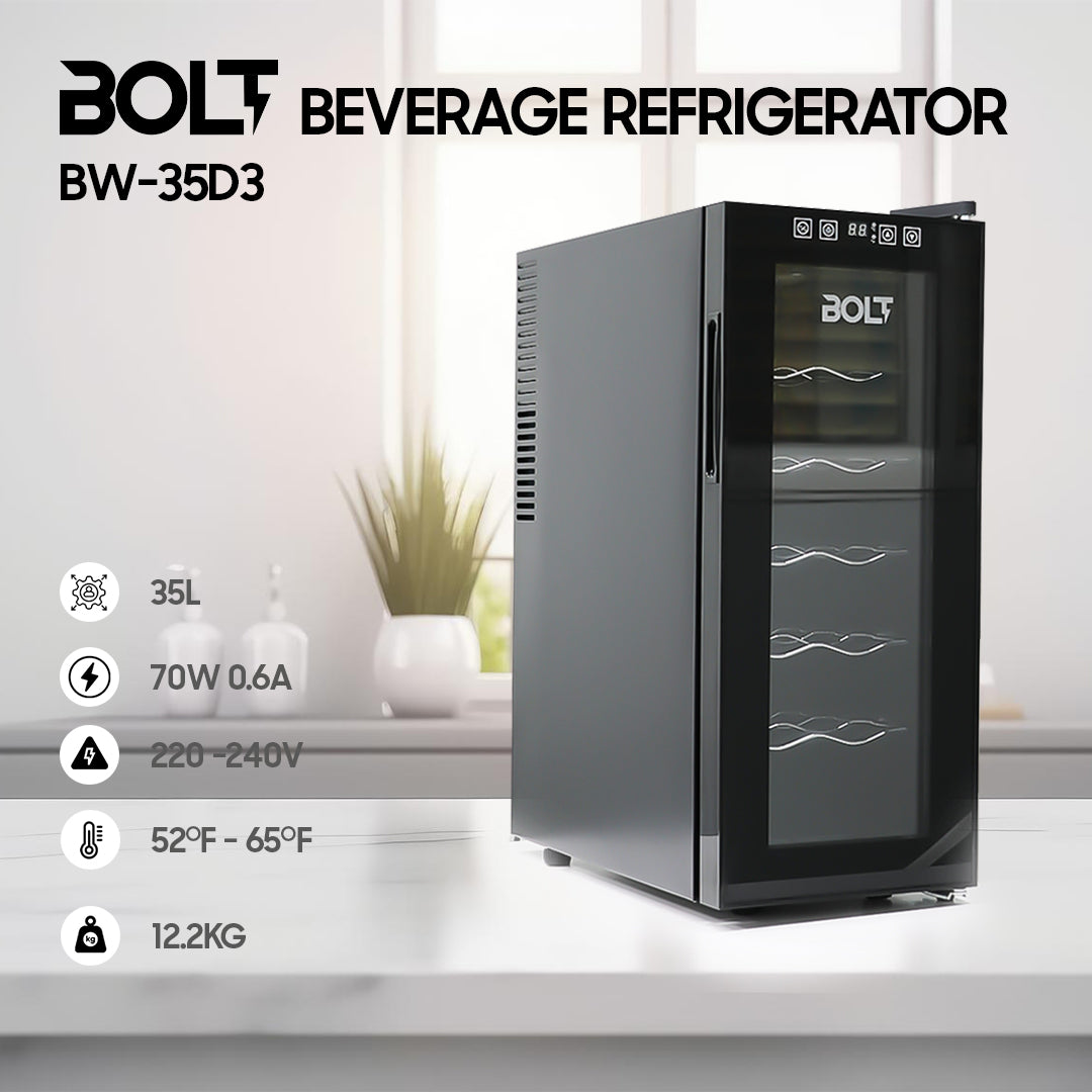 BOLT BEVERAGE REFRIGERATOR (BOTTLE COOLER) - (BW-35D3)