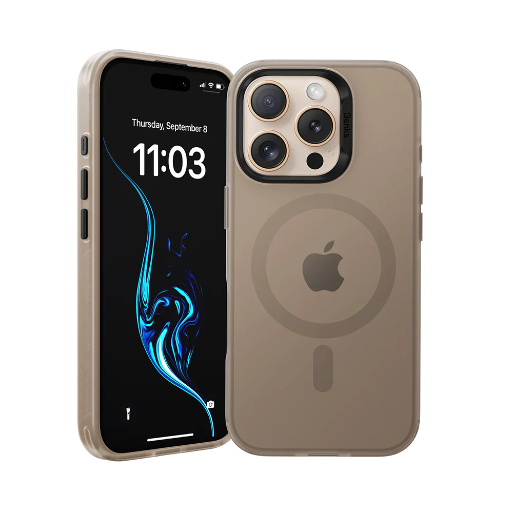 Benks Magnetic Lucid Armor Protective Case iP16 Series Golden