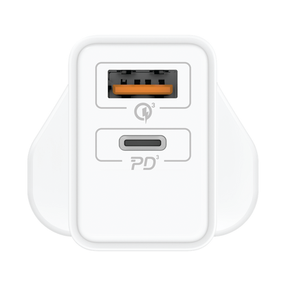 MOMAX ONEPLUG 2-PORT 25W WALL CHARGER