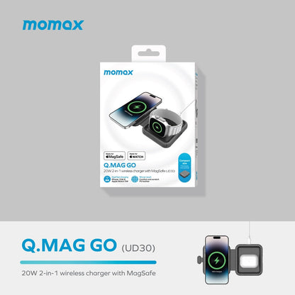 Momax Q. Mag Go 20w 2-in-1 Wireless Charger With Magsafe