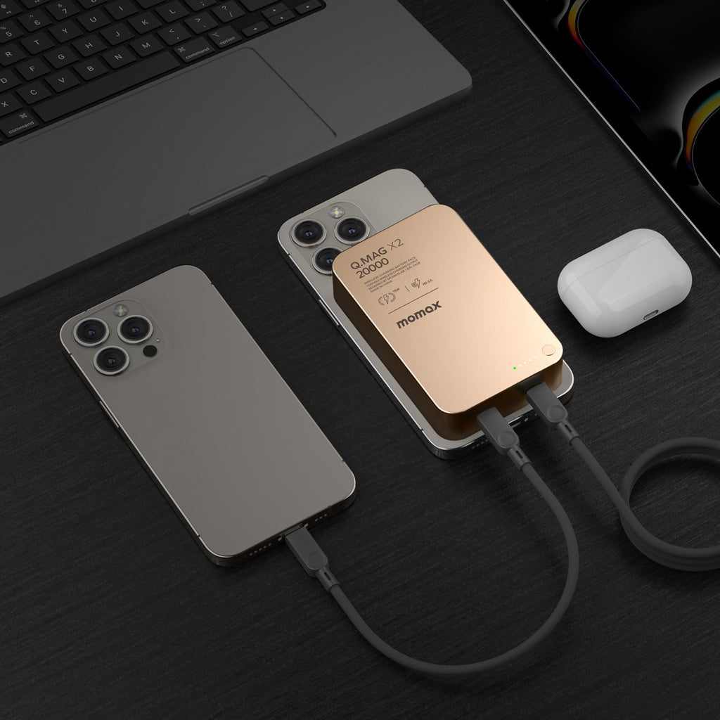 MOMAX Q.MAG X2 20000mAh GEN2 MAGSAFE WIRELESS POWER BANK