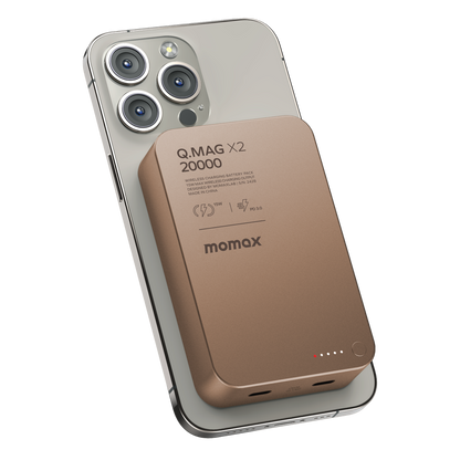 MOMAX Q.MAG X2 20000mAh GEN2 MAGSAFE WIRELESS POWER BANK