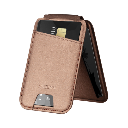 MOMAX 1-WALLET MAGNETIC CARD HOLDER WITH STAND