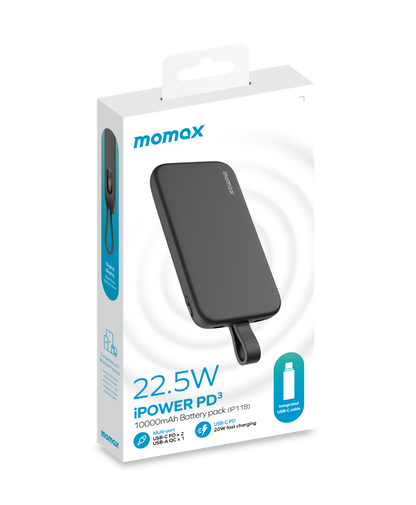MOMAX IPOWER PD 3 10000mAh BATTERY PACK