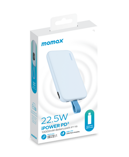 MOMAX IPOWER PD 3 10000mAh BATTERY PACK