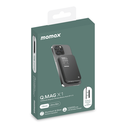 MOMAX Q.MAG X1 10000mAh 15W MAGSAFE WIRELESS POWER