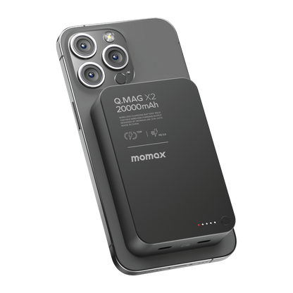 MOMAX Q.MAG X2 20000mAh GEN2 MAGSAFE WIRELESS POWER BANK