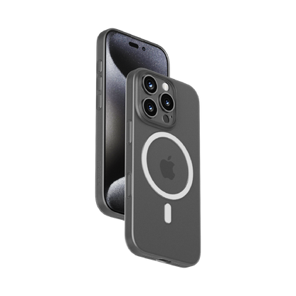MOMAX ULTRATHIN LITE MAGNETIC CASE FOR IPHONE 16 SERIES - GREY