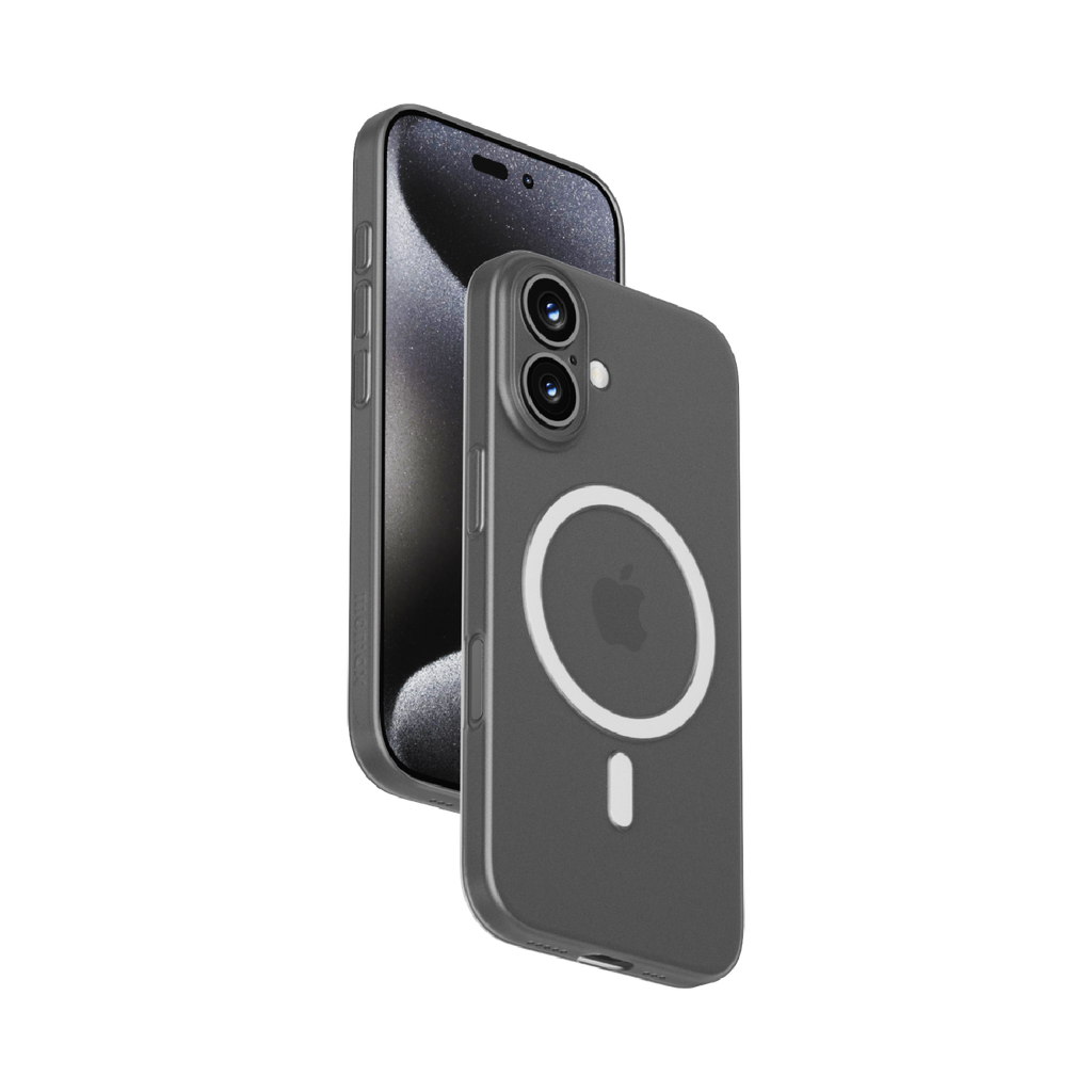 MOMAX ULTRATHIN LITE MAGNETIC CASE FOR IPHONE 16 SERIES - GREY