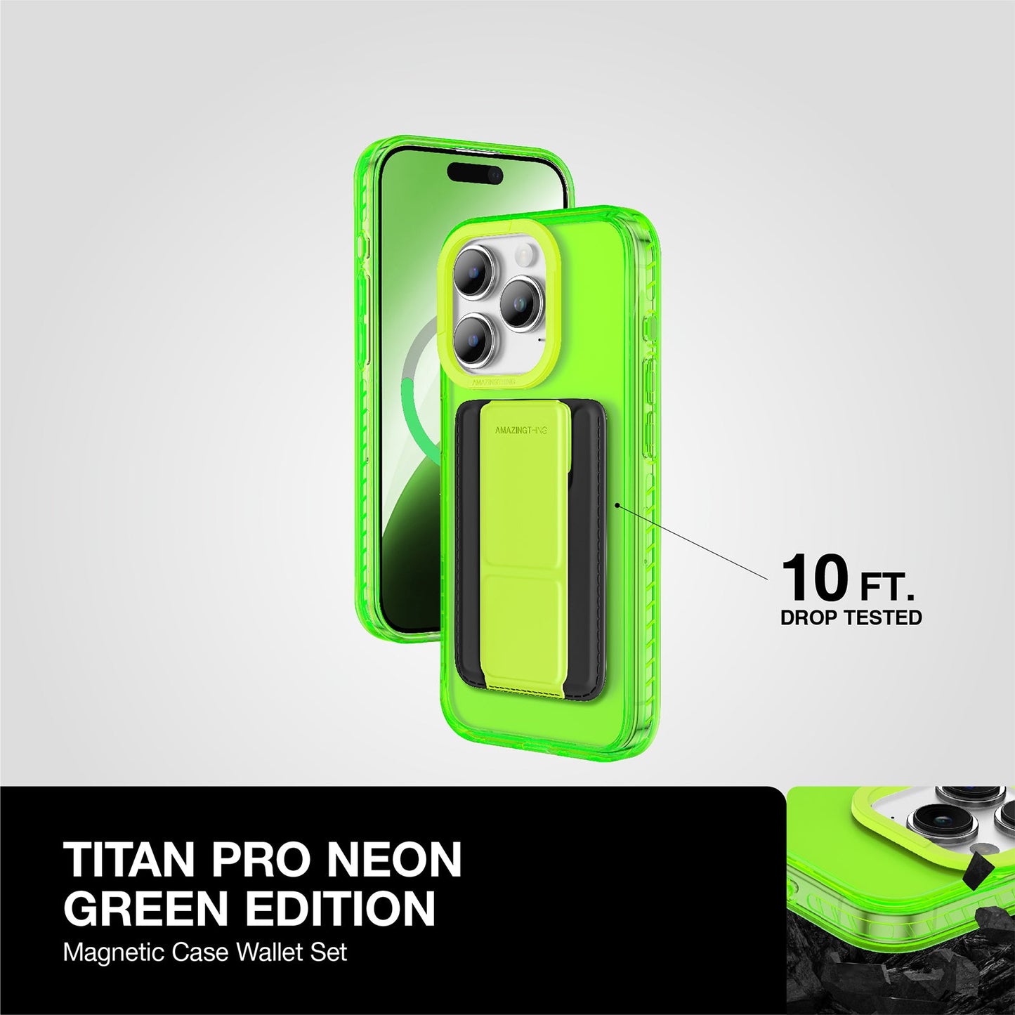 AMAZING THING TITAN PRO MAG WALLET DROP PROOF CASE FOR IPHONE 15 PRO 2023