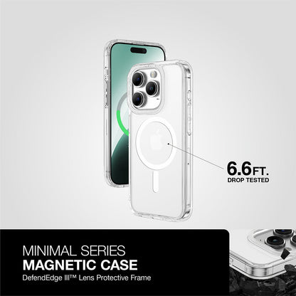 AMAZING THING MINIMAL MAGSAFE DROP PROOF CASE FOR IPHONE 15 6.7 PRO MAX 2023 TRANSPARENT