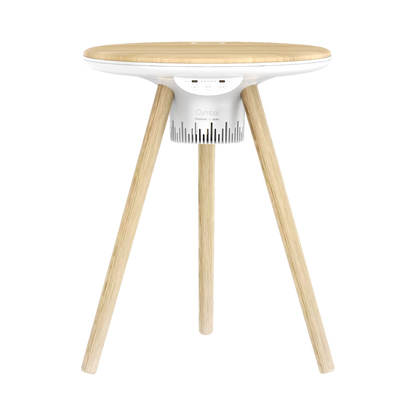 MOMAX CYMBAL COFFEE TABLE WITH LIGHTING EFFECTS , MAGNETIC CHARGING & WIRELESS SPEAKER