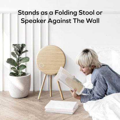 MOMAX CYMBAL COFFEE TABLE WITH LIGHTING EFFECTS , MAGNETIC CHARGING & WIRELESS SPEAKER