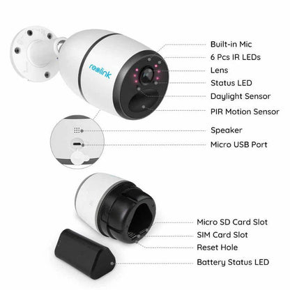 Reolink Go Plus 4G Rechargeable Wireless Security Camera