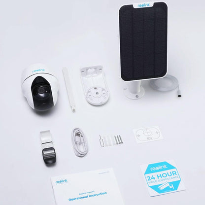 Reolink Go PT Plus+ Solar Panel Security Camera (White)