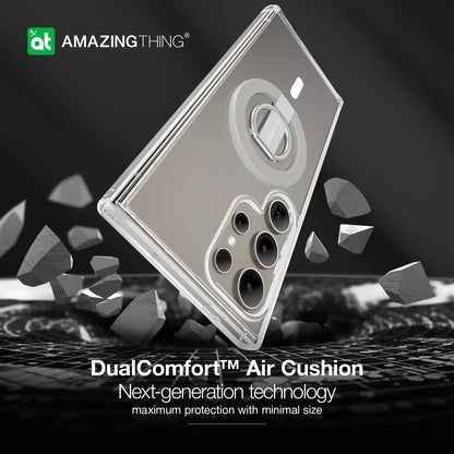 AMAZINGTHING MINIMAL GRIP RING SET CASE FOR SAMSUNG S24 ULTRA - GREY