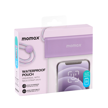 MOMAX WATERPROOF POUCH UNIVERSAL WITH NECK STRAP