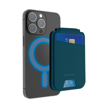 MOMAX 1-WALLET MAGNETIC CARD HOLDER WITH STAND