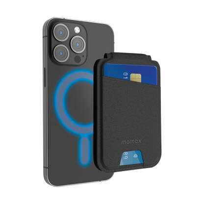 MOMAX 1-WALLET MAGNETIC CARD HOLDER WITH STAND