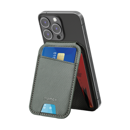 MOMAX 1-WALLET MAGNETIC CARD HOLDER WITH STAND