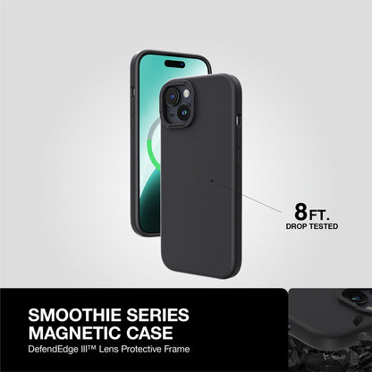 AMAZING THING SMOOTHIE MAGSAFE DROP PROOF CASE FOR IPHONE 15 2023 NEW BLACK