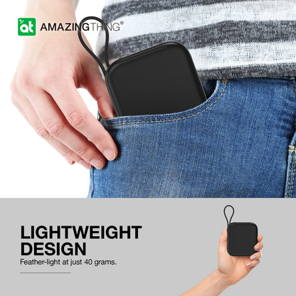 AMAZING THING THUNDER GO 10000mAh POWER BANK WITH BUILT-IN 2 USB-C CABLES