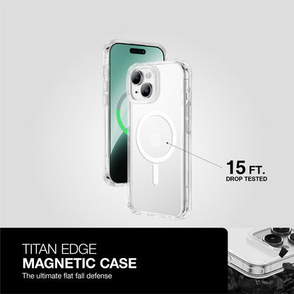 AMAZING THING TITAN EDGE MAGSAFE DROP PROOF CASE FOR IPHONE 15 6.1' / 6.7' 2023 FULL CLER