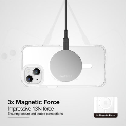 AMAZING THING TITAN EDGE MAGSAFE DROP PROOF CASE FOR IPHONE 15 6.1' / 6.7' 2023 FULL CLER