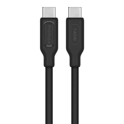MOMAX 1-WORLD 140W GAN 4 PORTS AC TRAVEL ADAPTER INCLUDING 140W USB-C TO USB-C CABLE